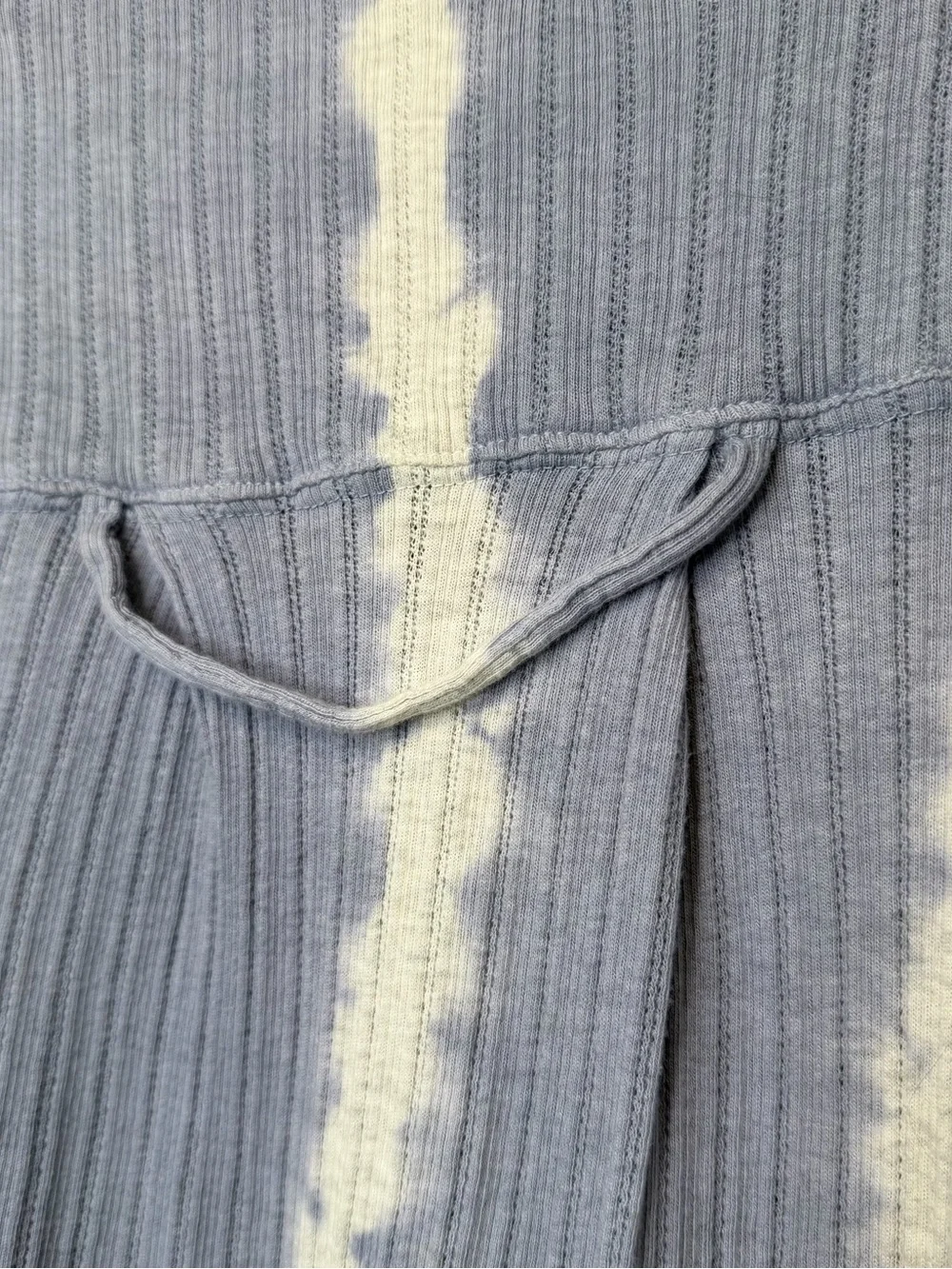 FP | Little Dream Dusty Blue Tie Dye Top & Botton Ribbed Two-Piece Lounge Set - Picture 10 of 16
